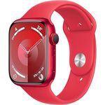 Apple Watch Series 9 GPS + Cellular, 45 mm Aluminiumgehäuse (Product) RED, Sportarmband (Product) RED – M/L