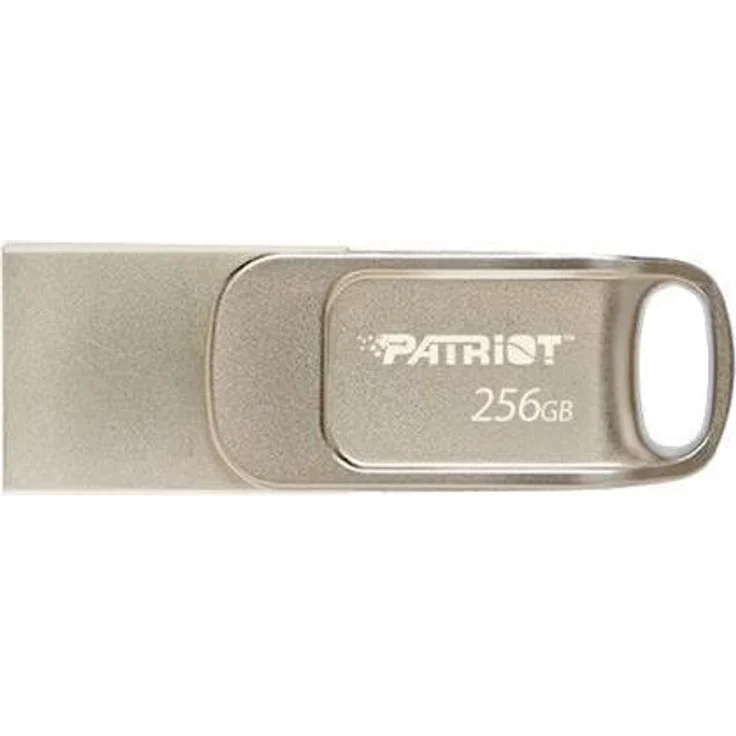 Patriot FLASHDRIVE Tab T560, 256GB Dual USB-Stick mit 120MB/s, USB-A und USB-C, silber