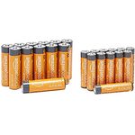 Amazon Basics Leistungsstarke AA- und AAA-Batterien im Vorteilspack, 12 AA-Batterien und 12 AAA-Batterien, 24 Stück