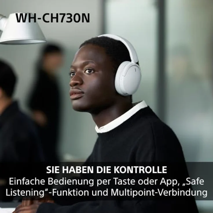 Sony WH-CH730N, Kabellose Kopfhörer mit Geräuschunterdrückung, Blau – Bild 8
