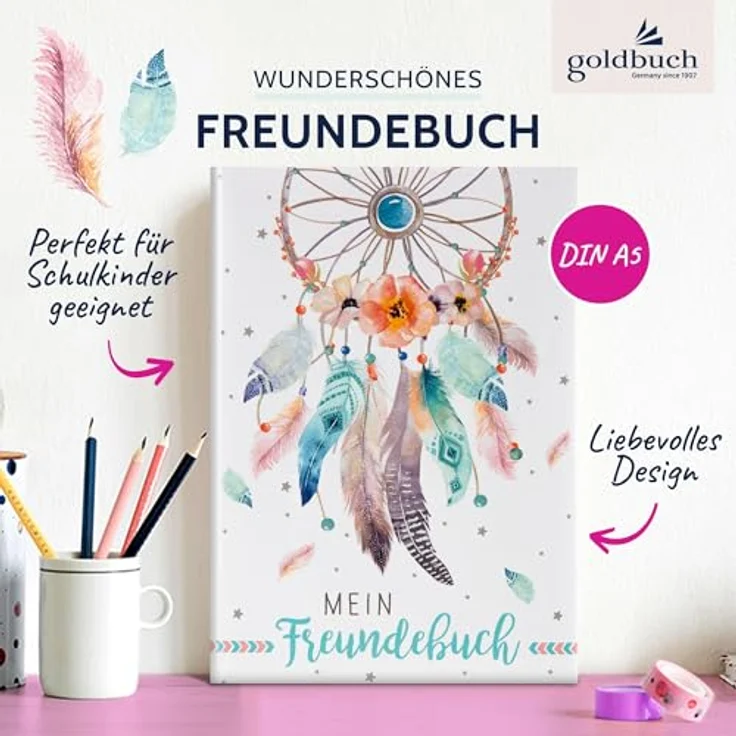 Goldbuch Freundebuch Traumfänger Freundebuch – Bild 3