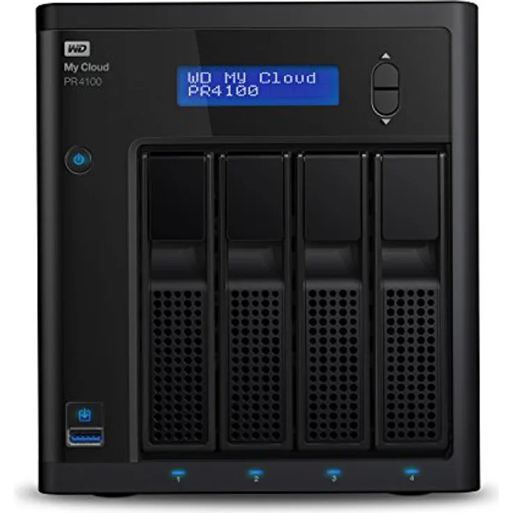 WD 56 TB My Cloud Pro PR4100 Pro Serie 4-Bay Network Attached Storage - NAS - WDBNFA0400KBK-EESN