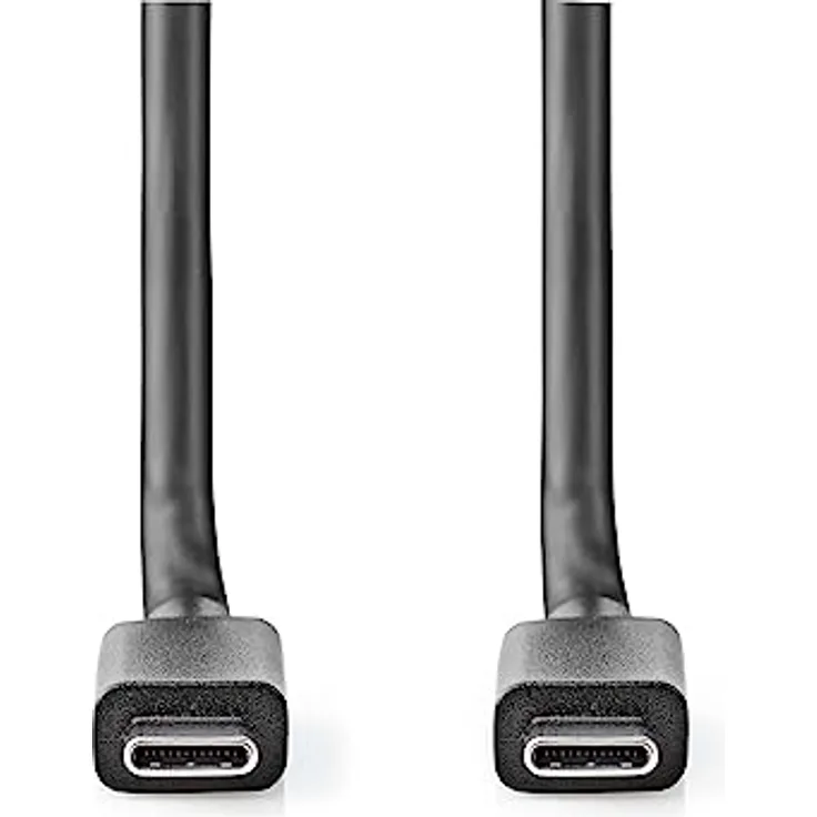 NEDIS USB-Kabel | USB 3.2 Gen 2x2 | USB-C™ Stecker | USB-C™ Stecker | 100 W | 4K@60Hz | 20 Gbps | Vernickelt | 1.00 m | Rund | PVC | Schwarz | Box