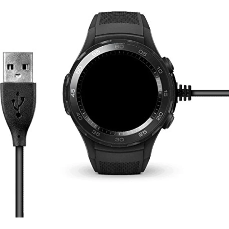 kwmobile USB-Ladekabel für Huawei Watch 2 Schwarz – Bild 5