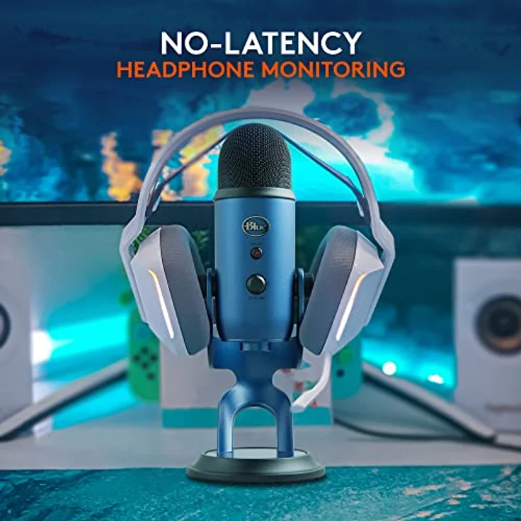 Blue Microphones Yeti USB-Mikrofon für Aufnahme und Streaming auf PC und Mac, verstellbares Stativ, Plug und Play - Mitternachts – Bild 5