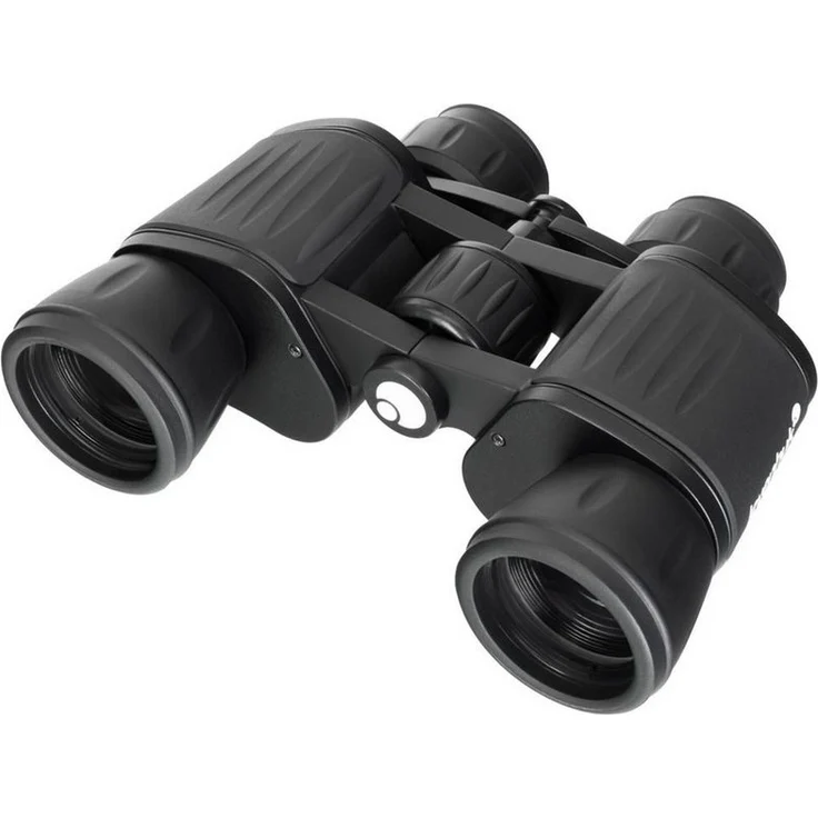 Levenhuk New Atom 8x40 Fernglas, Porro-Optik mit 8-facher Vergrößerung, spritzwassergeschützt, Aluminiumgehäuse