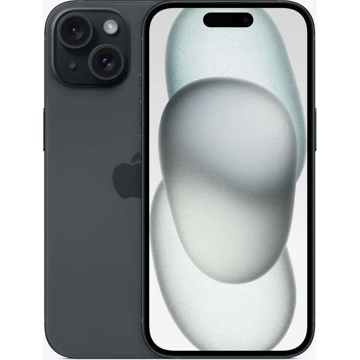 Apple iPhone 15 5G Smartphone 15,494cm (6,1 Zoll) OLED-Display, 256 GB interner Speicher, iOS 17, Schwarz – Bild 1