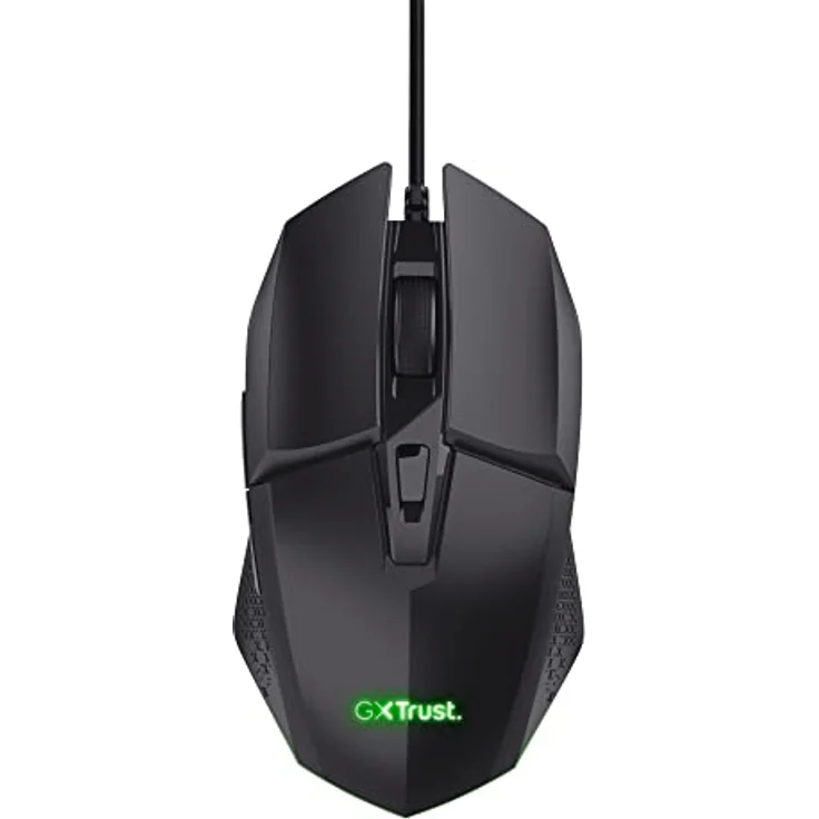 Trust Gaming GXT 790 Tridox Gaming PC Set - Leichtes Headset mit 50-mm-Treiber und 3,5-mm Klinke, Programmierbare USB Maus 200-6400 DPI, Mauspad, Gamer Setup für Computer/Laptop - Schwarz – Bild 4