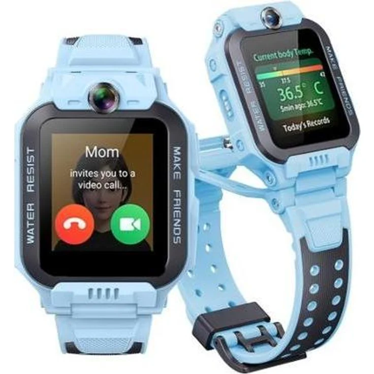 imoo Watch Phone Z7, Kinder-Smartwatch mit GPS-Tracking, 32 GB, wasserdicht IP68, blau