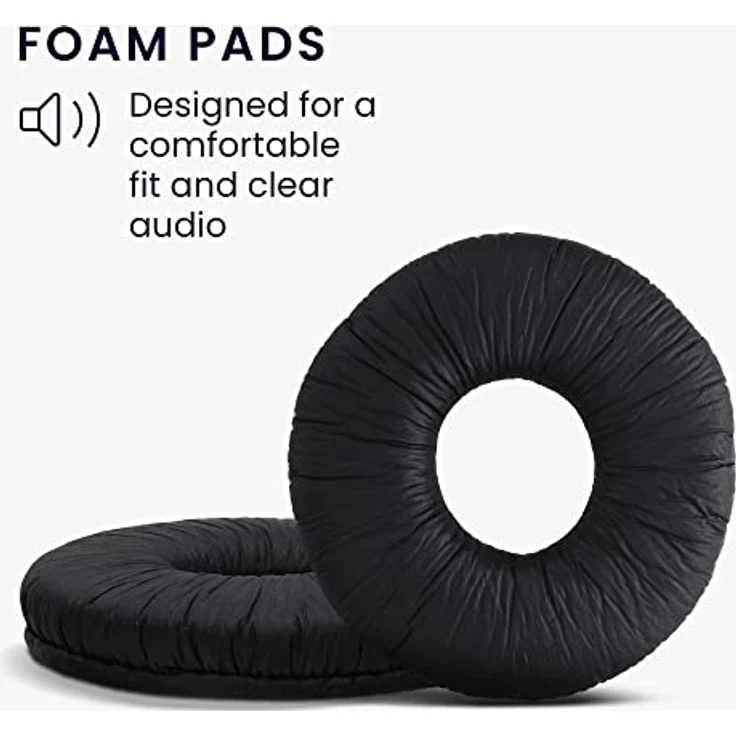 kwmobile Kopfhörer (2x Ohrpolster für Sony MDR-ZX100-ZX110-ZX300-V150 - Kunstleder Ersatz Ohr Polster für Overear Headphones) – Bild 4