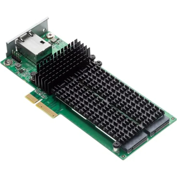 Asustor AS-T10G3, 10GbE & M.2 NVMe SSD Netzwerkkarten für AS6704T/AS6706T/AS6504RD/AS6504RS/AS6512RD/AS7112RDX/AS7116RDX, Marvell AQC113 10GbE-Controller, unterstützt 2 M.2 NVMe SSDs – Bild 2