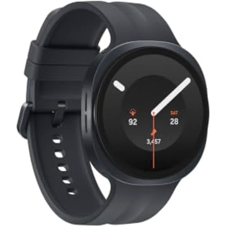 SAMSUNG Galaxy Watch9, 44mm Smartwatch aus Aluminium mit Nitrilkautschuk-Armband, Graphite, 145-205 mm腕umfang – Bild 4