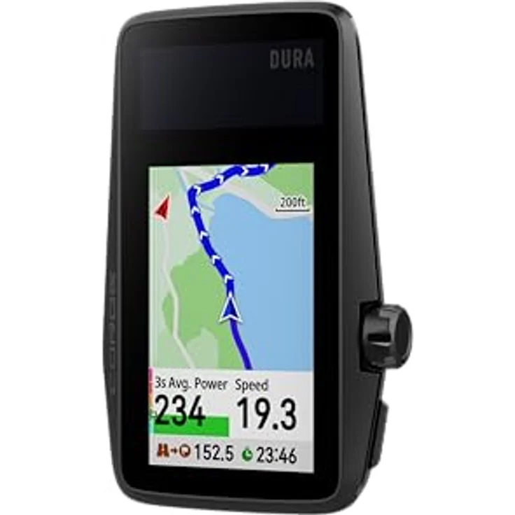 COROS DURA Solar GPS Fahrradcomputer, 120 Stunden Akkulaufzeit, 2,7” MIP Farb-Touchscreen, Turn-by-Turn Navigation, Strava – Bild 1