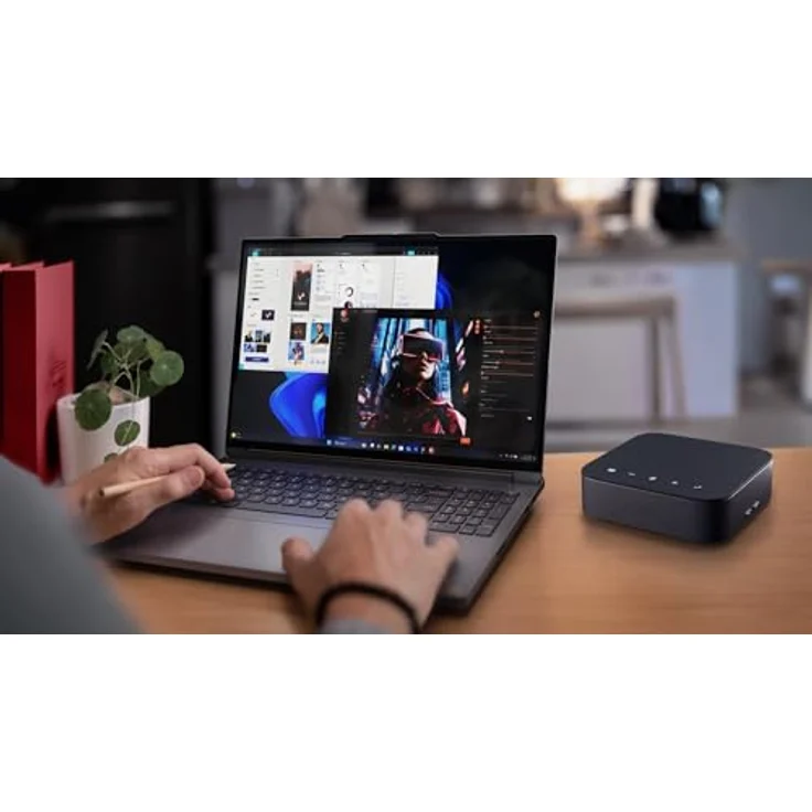 Lenovo Wireless Speakerphone 6000, Bluetooth-Lautsprecher mit 81 dB Empfindlichkeit, Schwarz – Bild 13