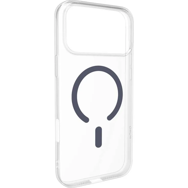 sbs mobile Puro Lite Mag Schutzhülle für Apple iPhone 17 Pro Max, Schwarz, MagSafe-kompatibel, robuster Schutz, transparente Gestaltung mit blauem Akzent