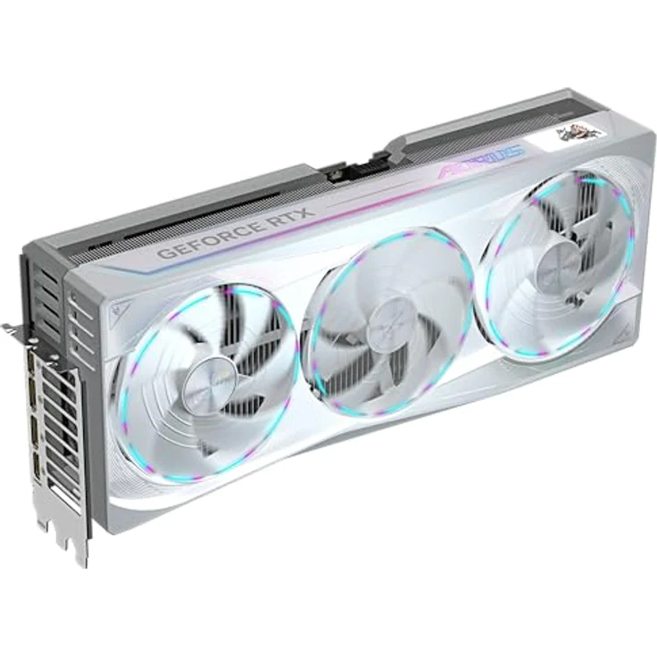 Gigabyte AORUS GeForce RTX 5090 Master Ice 32G Grafikkarte - 32 GB GDDR7, 512 Bit, 2655MHz Kernfrequenz, NVIDIA DLSS 4, blau – Bild 5