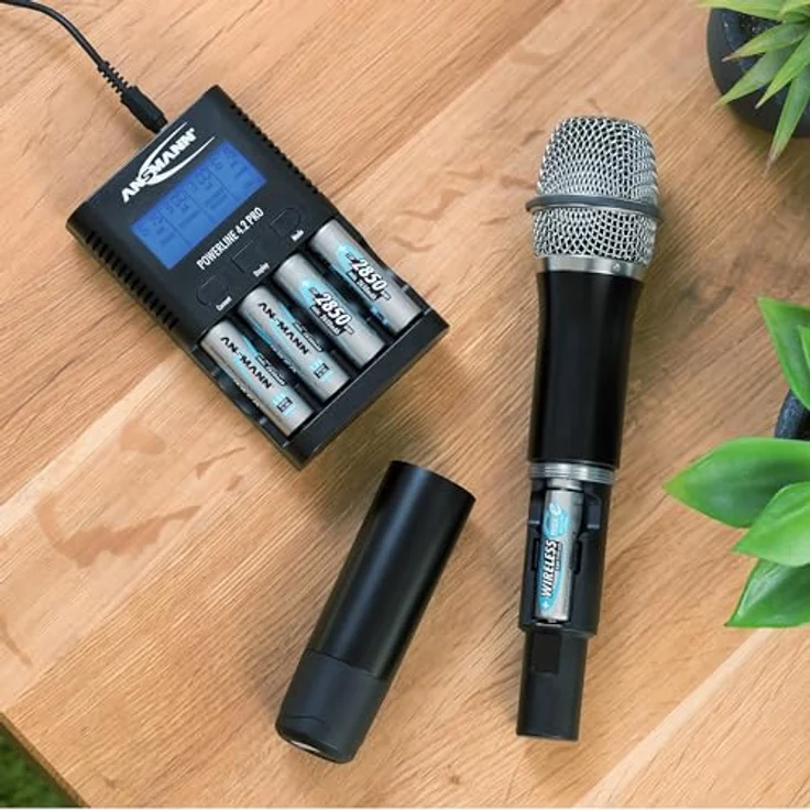 ANSMANN Batterieladegerät für 4X AA-AAA NiMH Akkus - Ladegerät mit 5 Ladeprogrammen: Laden, Entladen, Testen, Refresh, Schnellladen + USB-Lader - Powerline 4.2 Pro Akku-Ladegerät – Bild 6