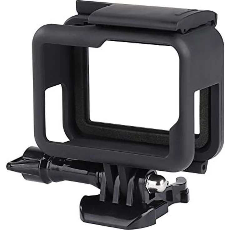 QIMEI-SHOP Gehäuse Rahmen für GoPro Hero 7/6/5/(2018) Black, robustes Schutzgehäuse mit präzisen Ausschnitten und Montagezubehör, schwarz – Bild 1