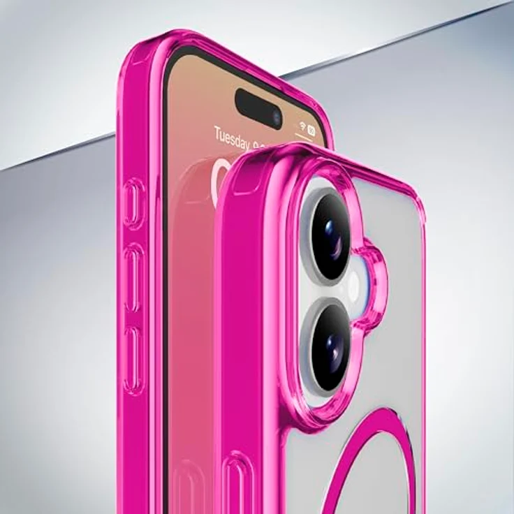 Cellular Line Iconic Mag Cover für Apple iPhone 17, Pink und Transparent, versandkostenfrei – Bild 3