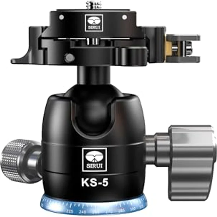 SIRUI KS-5 Kugelkopf für Stativ, 360° Panorama, Aluminium, 29 mm, Max. Belastbarkeit 10 kg – Bild 1