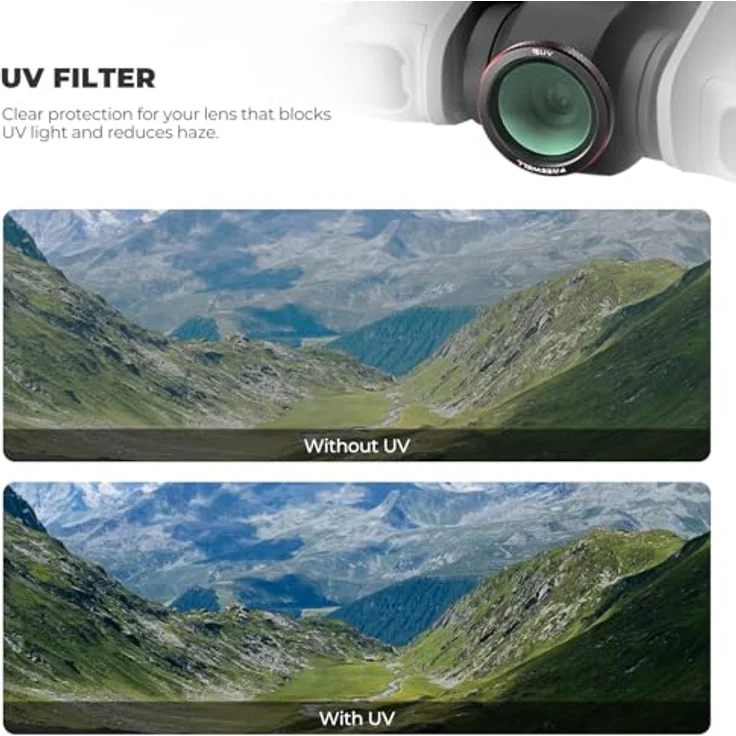 Freewell 3er-Pack Magnetfilter für DJI Neo 2, CPL-Filter zur Blendreduzierung, UV-Filter für Objektivschutz & Black Glow Mist 1/4 für Kinoeffekte – Bild 5