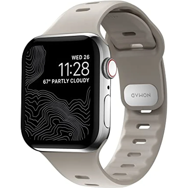 Nomad Sport Band Slim Apple Watch 42mm - 44mm - 45mm Bone - (NM01146285) – Bild 2