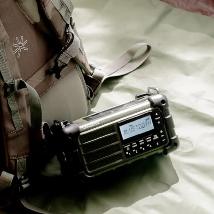 Sangean MMR-99 Notfallradio mit Bluetooth, FM-RDS, grün – Bild 2