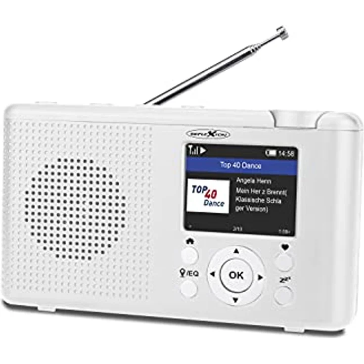 Reflexion TRA-23INT Tragbares DAB- und Internetradio mit Radio und Akku(UKW, DAB, DAB+, RDS, Farbdisplay, Bluetooth, Kopfhöreranschluss) weiß – Bild 2