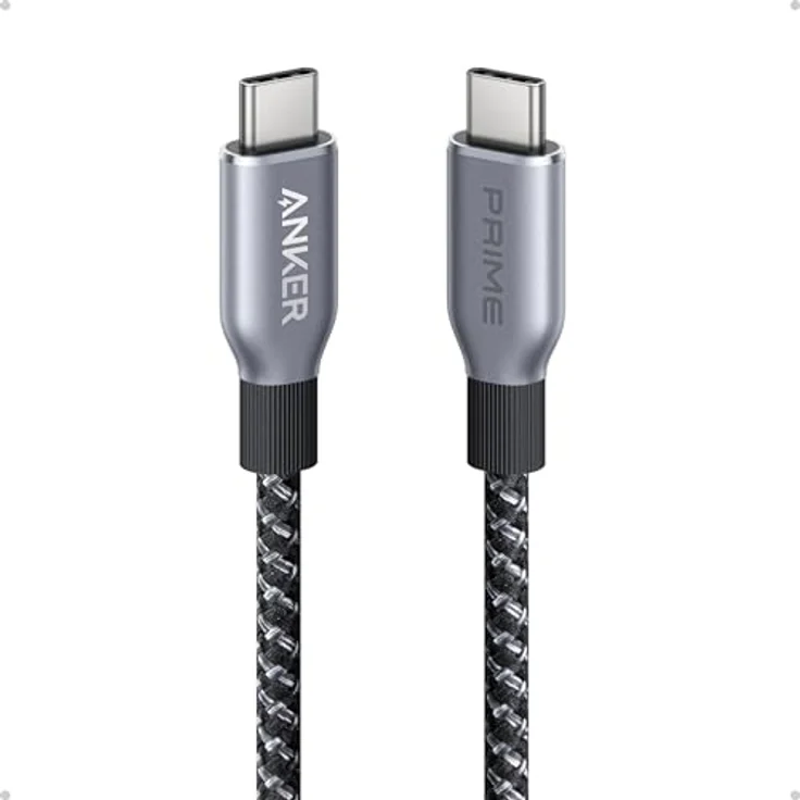Anker Prime USB C auf USB C Kabel, 240W Schnellladekabel mit Upcycled Nylon im Flecht-Design, 100 Jahre Haltbarkeit - für iPhone 15/15 Pro/15 Pro Max/15 Plus, MacBook, Galaxy S24 - Preisvergleich – Bild 1