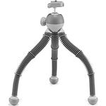 JOBY PodZilla Large Flexibles Stativ mit Kugelkopf, Phone Stativ von den GorillaPod Entwicklern, kompatible mit iPhone, Smartphones, kompakte spiegellose Kameras,Geräte bis zu 2,5 kg, Grau