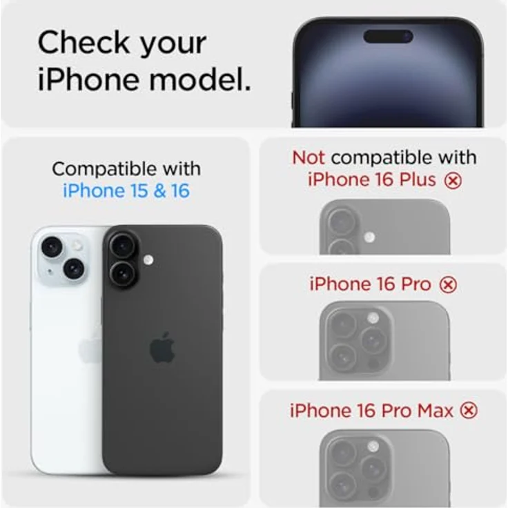 Spigen Glas.tR EZ Fit Displayschutzfolie 2er Pack kompatibel mit iPhone 16, iPhone 15, kratzfest, 9H Härte, transparent – Bild 2