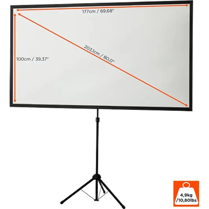 Celexon Leinwände Stativleinwand Ultra-lightweight 177 x 100cm – Bild 2