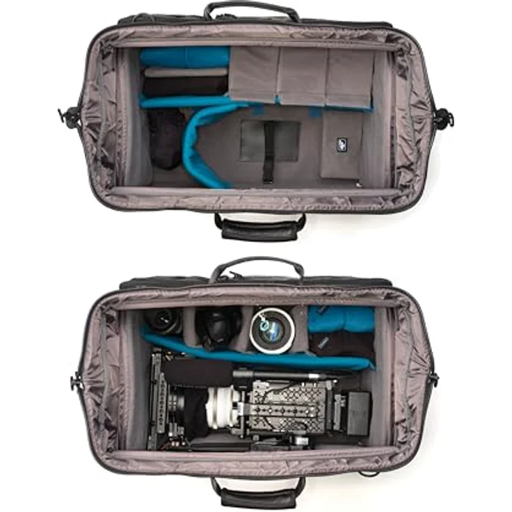 Tenba Cineluxe 24 Hightop (V2), Kamerascheulterasche für professionelle Camcorder, Schwarz, wasserabweisend, mit schnell zugänglichem Reißverschluss, inklusive gepolstertem Zubehör – Bild 3