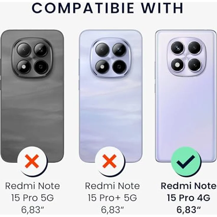 kwmobile Handyhülle kompatibel mit Xiaomi Redmi Note 15 Pro 4G - Silikon Case in Graugrün, flexibel, reißfest und rutschfest – Bild 2