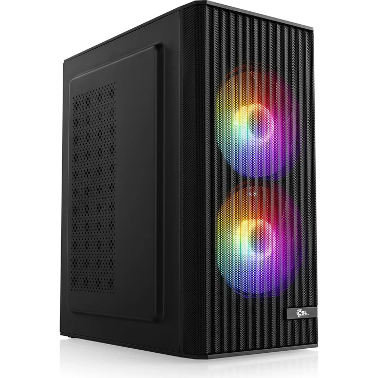 CSL Gaming PC M12790H, WQHD Gaming-PC mit AMD Ryzen 5 5500, GeForce RTX 5060, 1000 GB SSD, 16 GB RAM, Schwarz