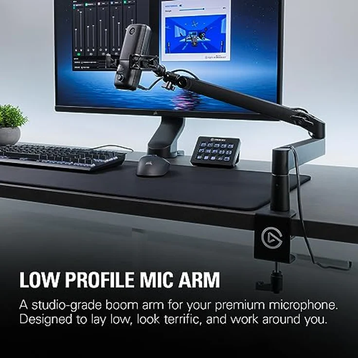 Elgato Wave Mic Arm (Low Profile) Mikrofon-Halterung Schwarz(18290012920) - Preisvergleich – Bild 2