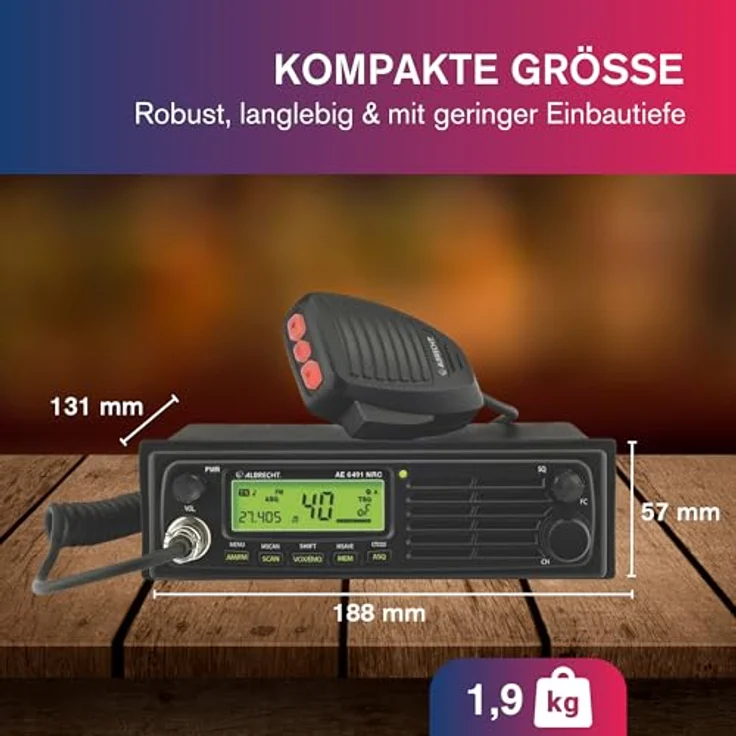 Albrecht AE 6491 NRC 12648.02 CB-Funkgerät – Bild 5