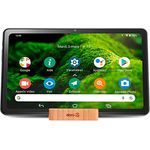 Doro Tablet, 10,4-Zoll-Display, Full HD Touchscreen, Seniorentablet mit 4 Lautsprechern, extragroße Symbole, Android 12, extra hell einstellbar, Graphit