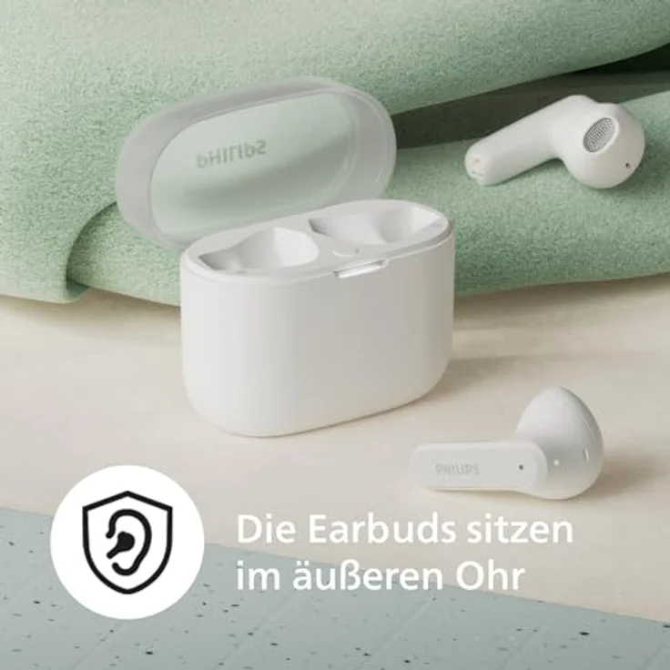 Philips TAT2139 In-Ear-Kopfhörer True Wireless Bluetooth, Dynamic Bass, Touch-Bedienelemente – Bild 4