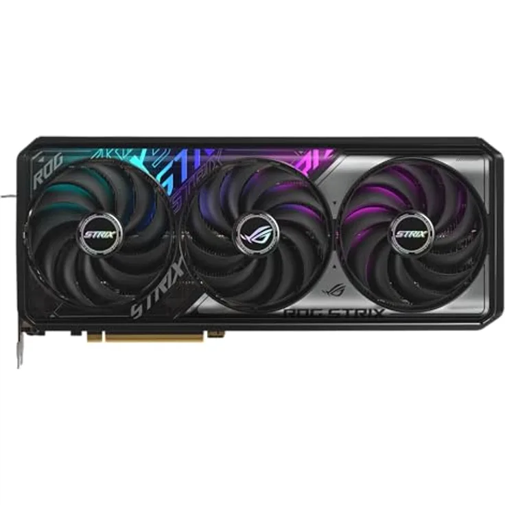 ASUS ROG Strix GeForce RTX 5070 Ti OC Edition, 16GB GDDR7 Gaming Grafikkarte, DLSS 4, PCIe 5.0, 3x DisplayPort 2.1b, 2x HDMI 2.1b, 3,2-Slot Design