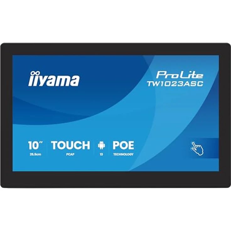 iiyama Prolite TW1023ASC-B3P, 10,1" Touchscreen-PC mit Android 13, 10-Punkt Multitouch, PoE, WLAN, HDMI-Out, 24/7 Nutzung, Anti-Fingerprint – Bild 2