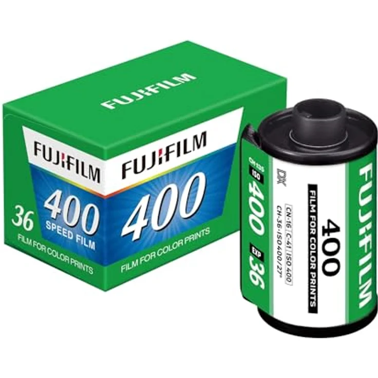 Fujifilm 400 135/36 Farbnegativfilm, Kleinbildfilm mit ISO 400 Empfindlichkeit, homogenem Getreide und präziser Farbwiedergabe – Bild 1