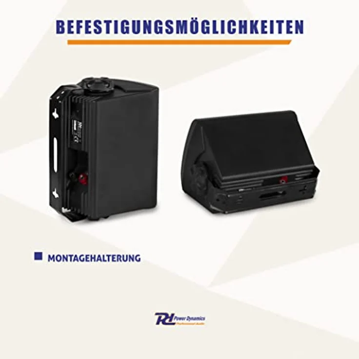 BGO50 Lautsprecher-Set 120W 5,25'' Woofer 3-4'' Tweeter weiß Schwarz, 100 W – Bild 8