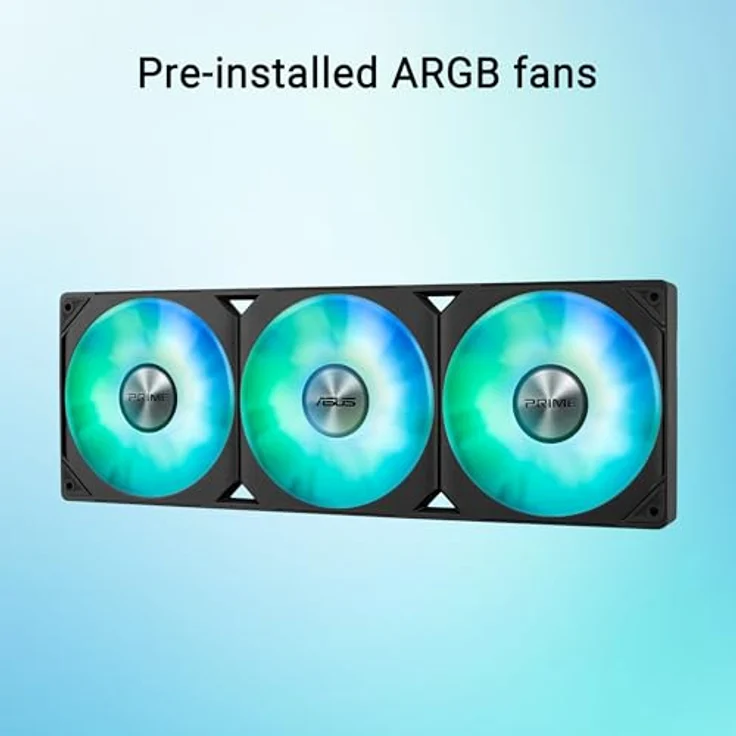 ASUS Prime LC 360 ARGB All-in-One-Flüssig-CPU-Wasserkühlung, leistungsstarke vorinstallierte ARGB-Lüfter, anpassbarer Infinity-Spiegel, 400 mm Schläuche, CPU-Sockel Intel LGA 1851, 1700, 1200, 115X, AMD AM5, AM5 – Bild 4