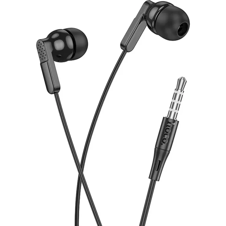 Hoco M121, 3.5mm In-Ear Kopfhörer mit Mikrofon, 10 mm Lautsprecher, Hellschwarz, 1,2 m Kabellänge