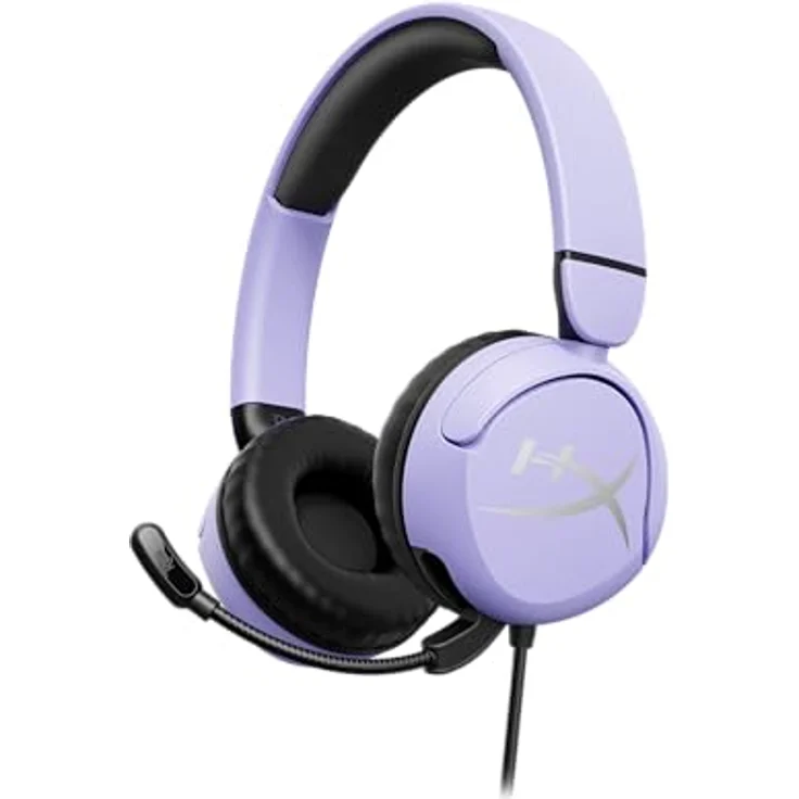 HyperX Cloud Mini Gaming-Kopfhörer für Kinder, Lautstärke 85 dB, Lavendel – Bild 1