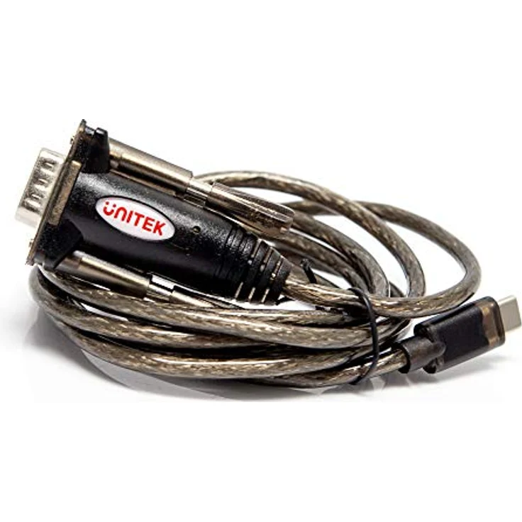 UNITEK Y-1105K USB C zu RS-232 Konverter, 1,5m Kabel, HotPlug, kompatibel mit Windows Server 2003/2008 und Linux, schwarz – Bild 4