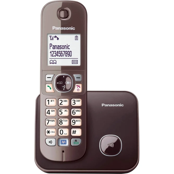 Panasonic KX-TG6811GA DECT-Telefon schnurlos, GAP Telefon, Festnetz, mocca-braun – Bild 3