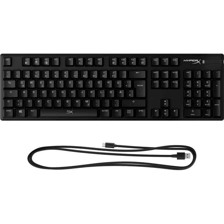 HyperX Alloy Origins - Tastatur - backlit - USB - Deutsch QWERTZ - HyperX Red (HX-KB6RDX-DE) – Bild 5