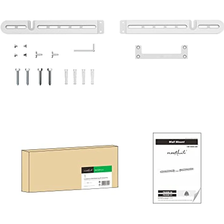 PureMounts Lautsprecher Wandhalterung für Sonos Arc, weiß – Bild 6